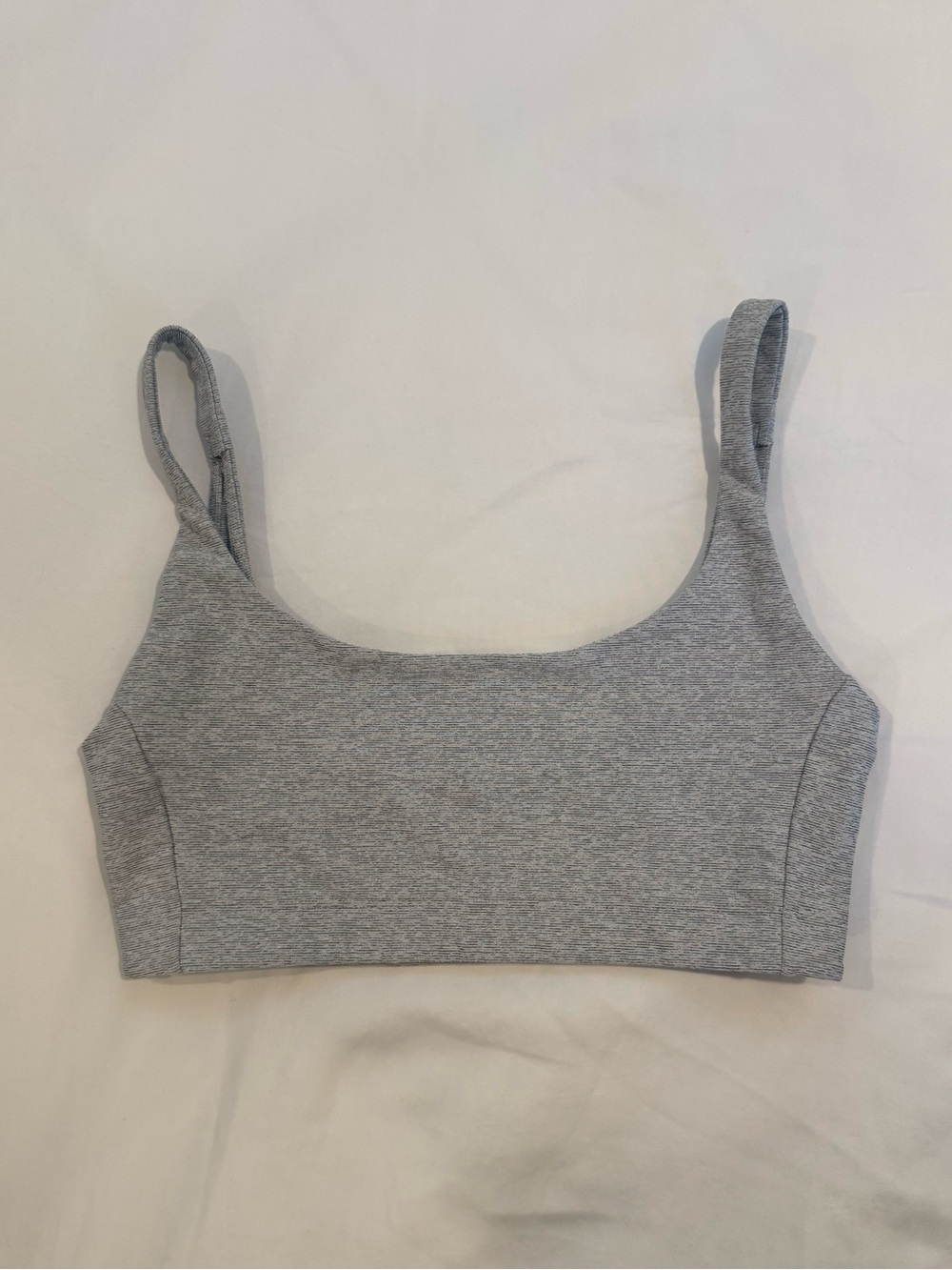 Outdoor Voices Heather Gray Scoop Sports Bra